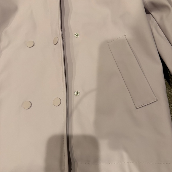 Mango purple lined rain jacket with hood girls size 8 - Picture 6 of 6